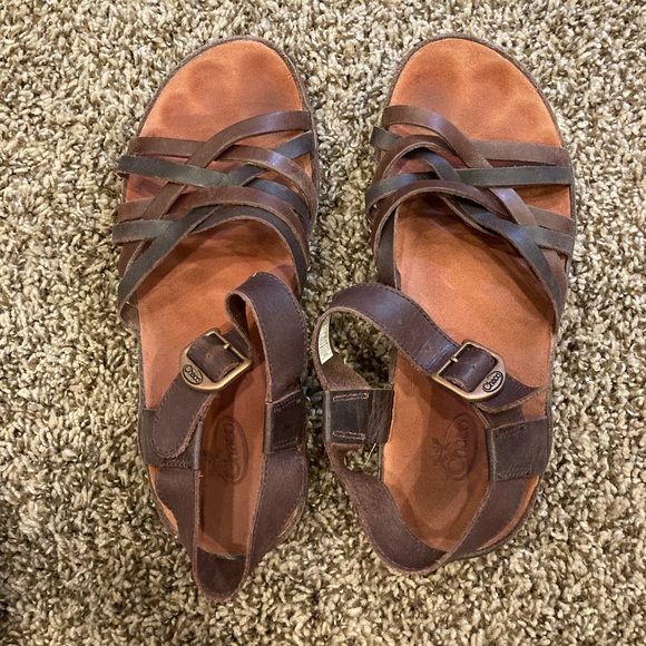 chaco fallon leather sandal